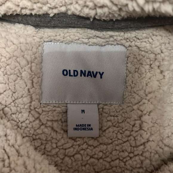 MM216 Old navy Sherpa lined waffle kit hoodie - Picture 6 of 6
